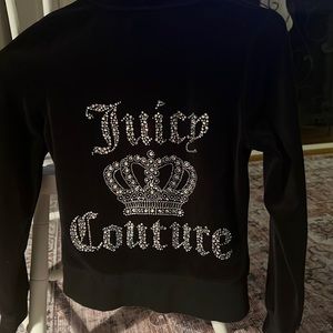 Y2K Juicy Couture velour zip up